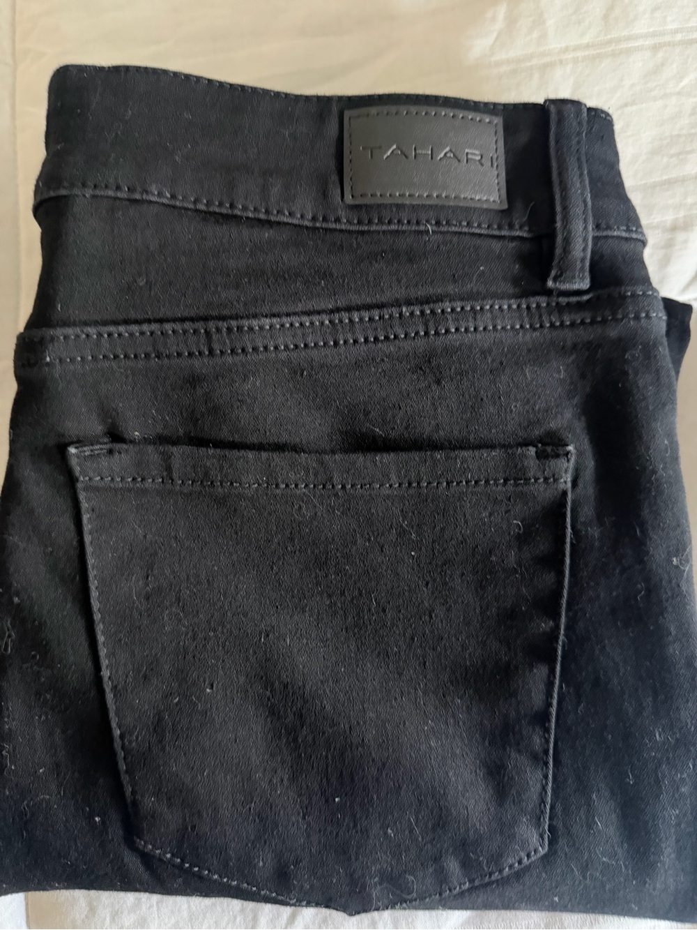 Tahari Black Skinny Jeans with Branded Waist Patch